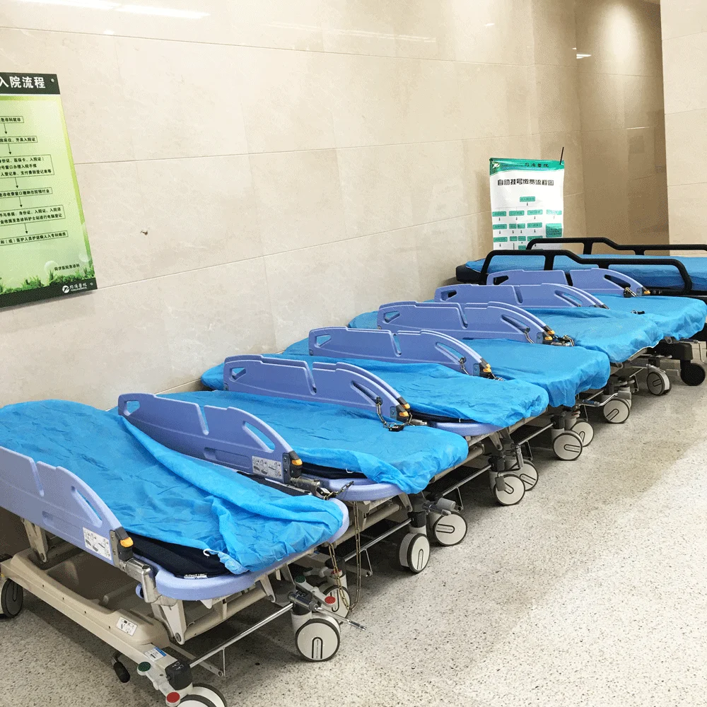 Reliable Latex Free Nonwoven Blue Fitted medical bedsheet stretcher cover disposable stretcher sheets for ambulance