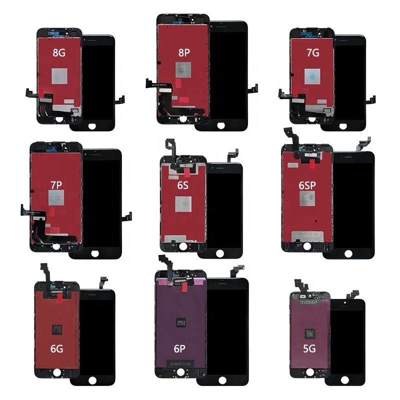 mobile phone lcds spare parts mobile lcd screen Original lcd touch screen for iphone 5s 6s 6p 6 7 8 plus display assembly