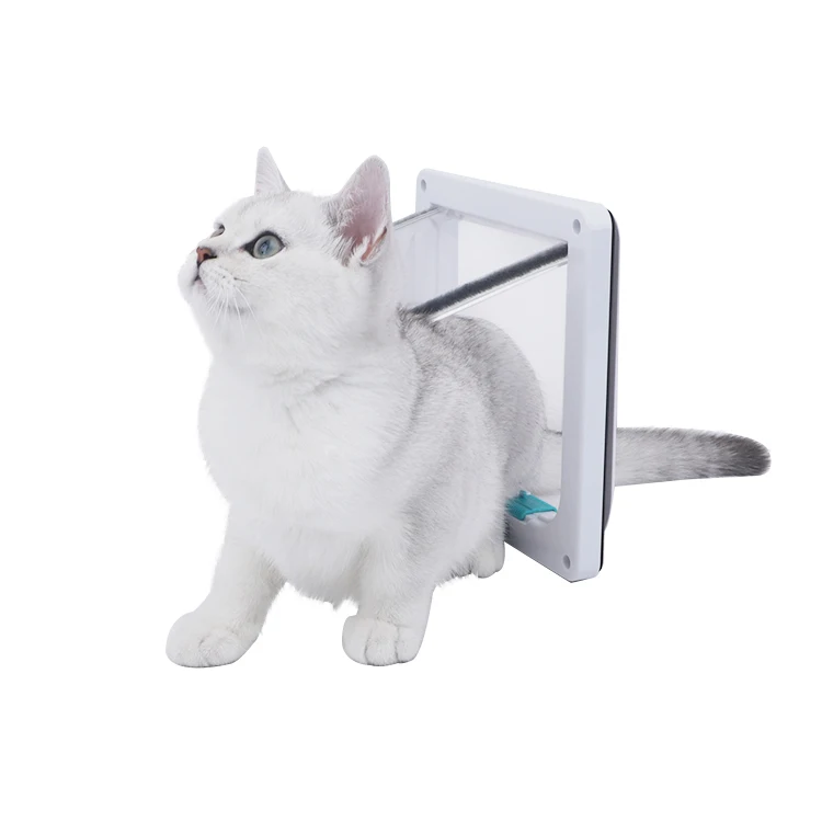 Pet Products Custom 4 Way Locking Safety Interior Cat Gate Flap Dog Door Doors For
