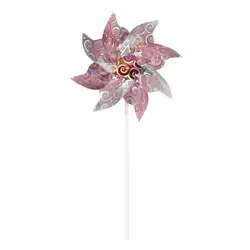 Pinwheel Carden festival supplies kids toy outdoor ornament wind spinner pinwheels PLASTIC windmill stakes