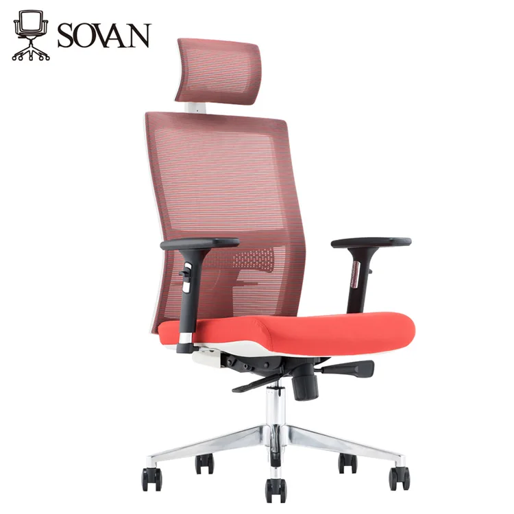 High Back Swivel Mesh Office Chair Lumbar Support Enjoyable Executive Manager Chairs With Headrest For Office On Computer