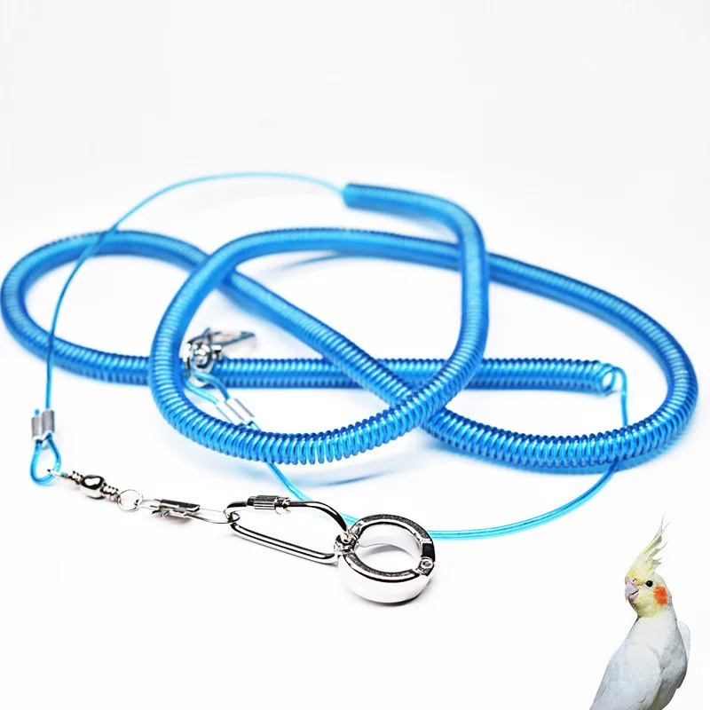 Wholesale 3M 6M pet parrot anklet foot ring with elastic leash