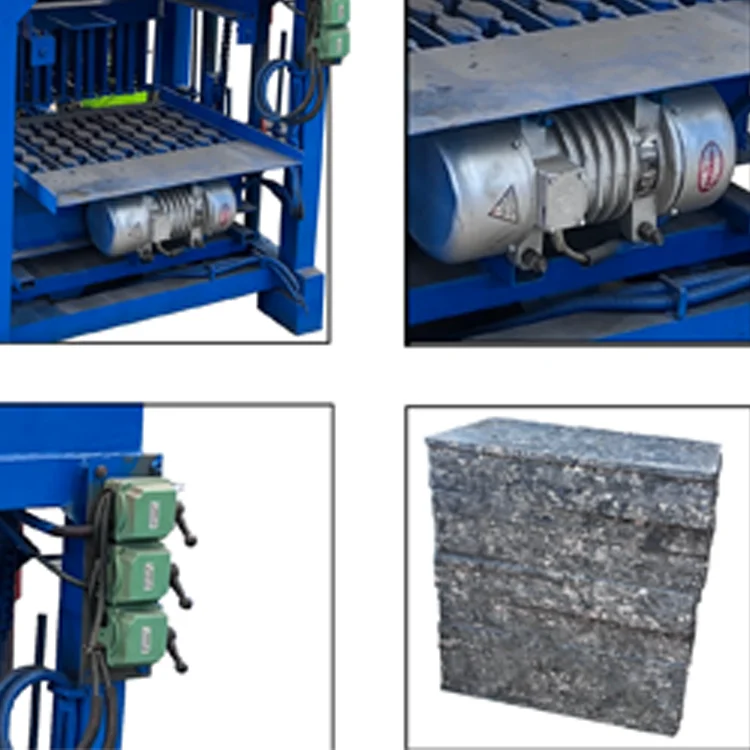 Hopper high efficiency loading hallow blocks making machine hollow block making machine qt4 cinder block making machines