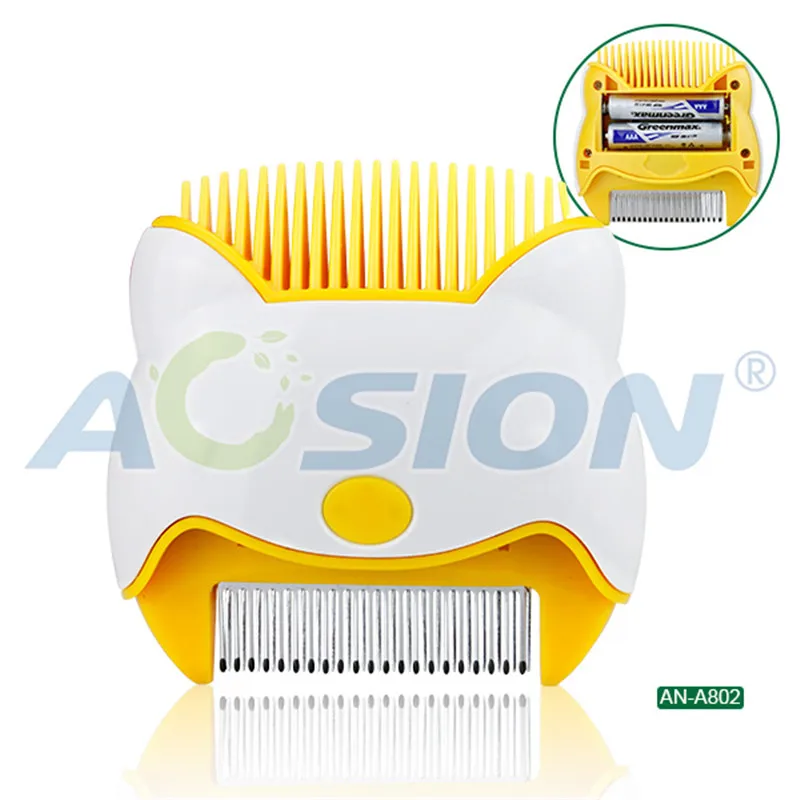 New Electric Remover Flea Comb Cleaning Brush Scratcher to Remove Lice Pet Dog Lice Comb