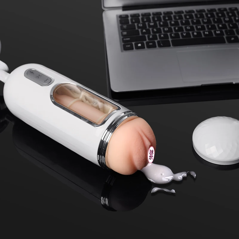 
Male Masturbation Cup Extender Power Gun Sex Electric Thrusting Artificial Vagina sex TOY for Men 