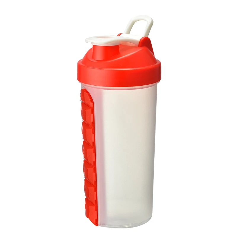 
500ml black plastic new custom bpa free gym protein shaker bottle 
