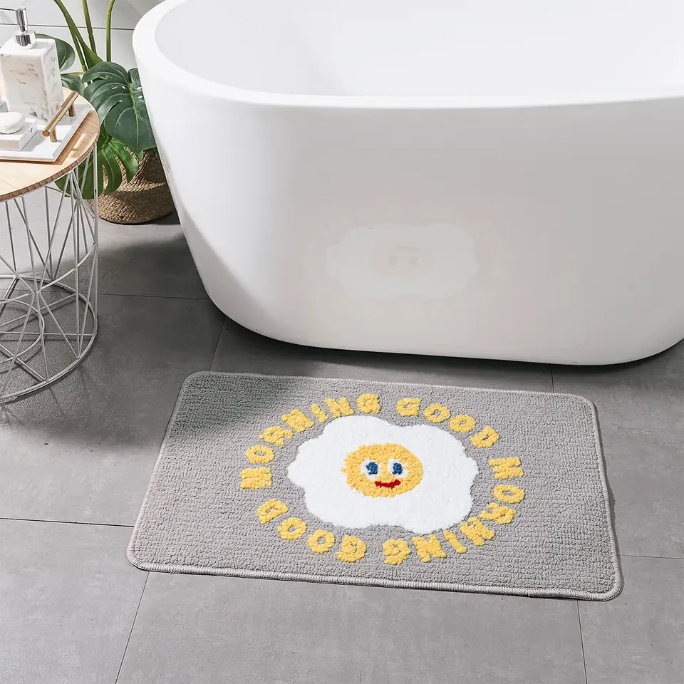 DADA customized colorful funny bath shower mat rug antislip bath mat