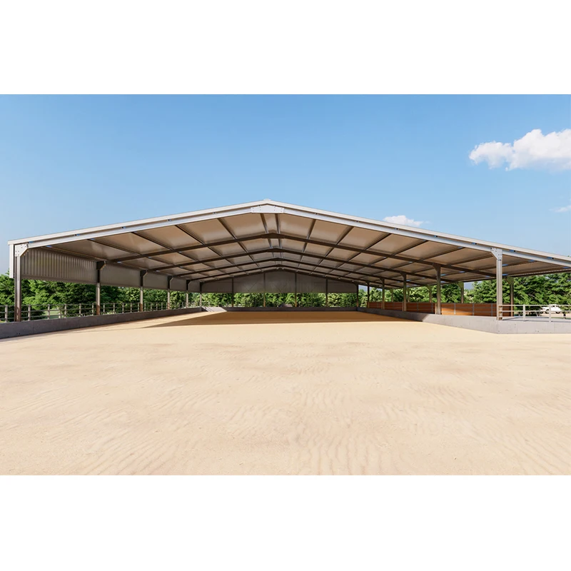 Китай недорогой сборный стальной конструктор Коровья овца Конный сарай ферма строительный дизайн