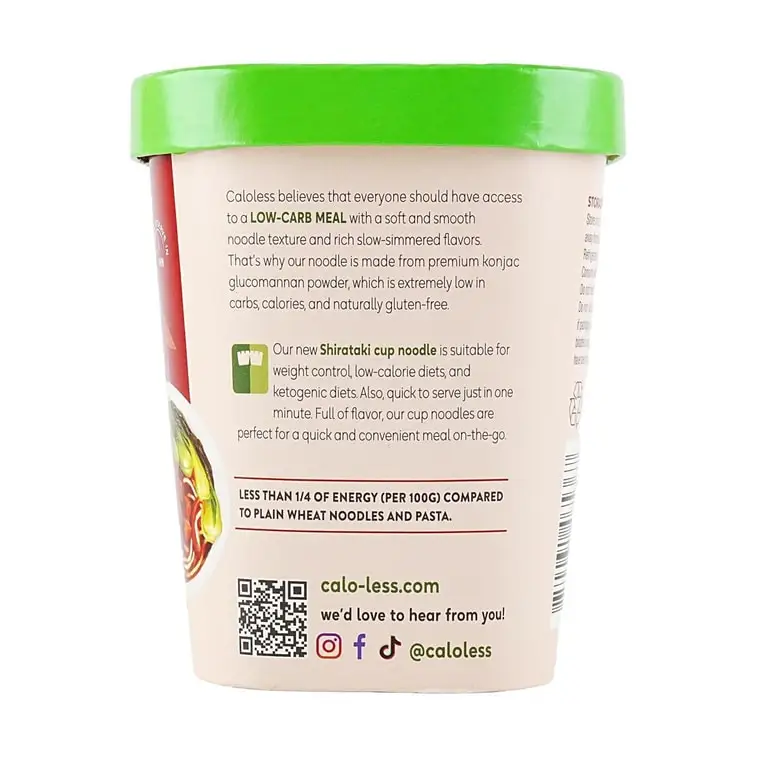 Hot Sale Precooked Food Shirataki Noodles Beef Flavor Noodles No Fat No Sugar Gluten Free Sugar Free