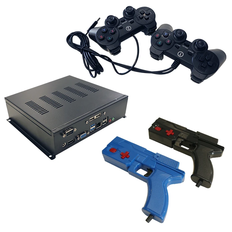 2/4 Players Plug And Play  Light Gun  Shooting Arcade Game Case Kit With Shock Recoil