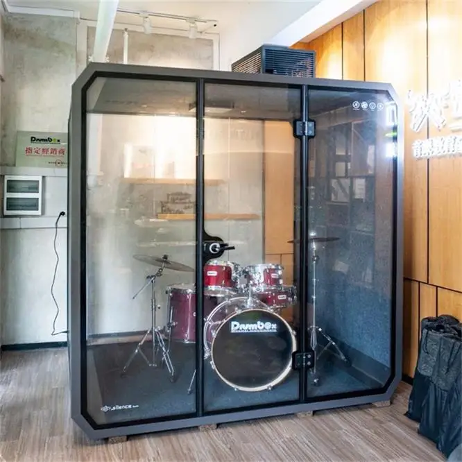 Easy Assemble Portable Acoustic Silence Soundproof Room Booth Office Booth Audiometric Silent Booth For Sale