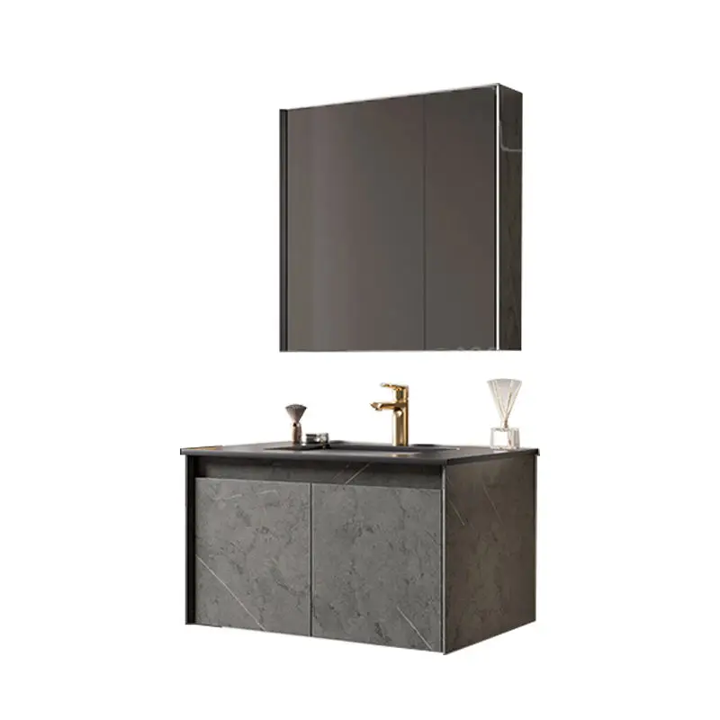 Luxury Floating Bathroom Vanity Supplier Mirror Cabinet Modern Wall Mounted Bathroom Vanity Set