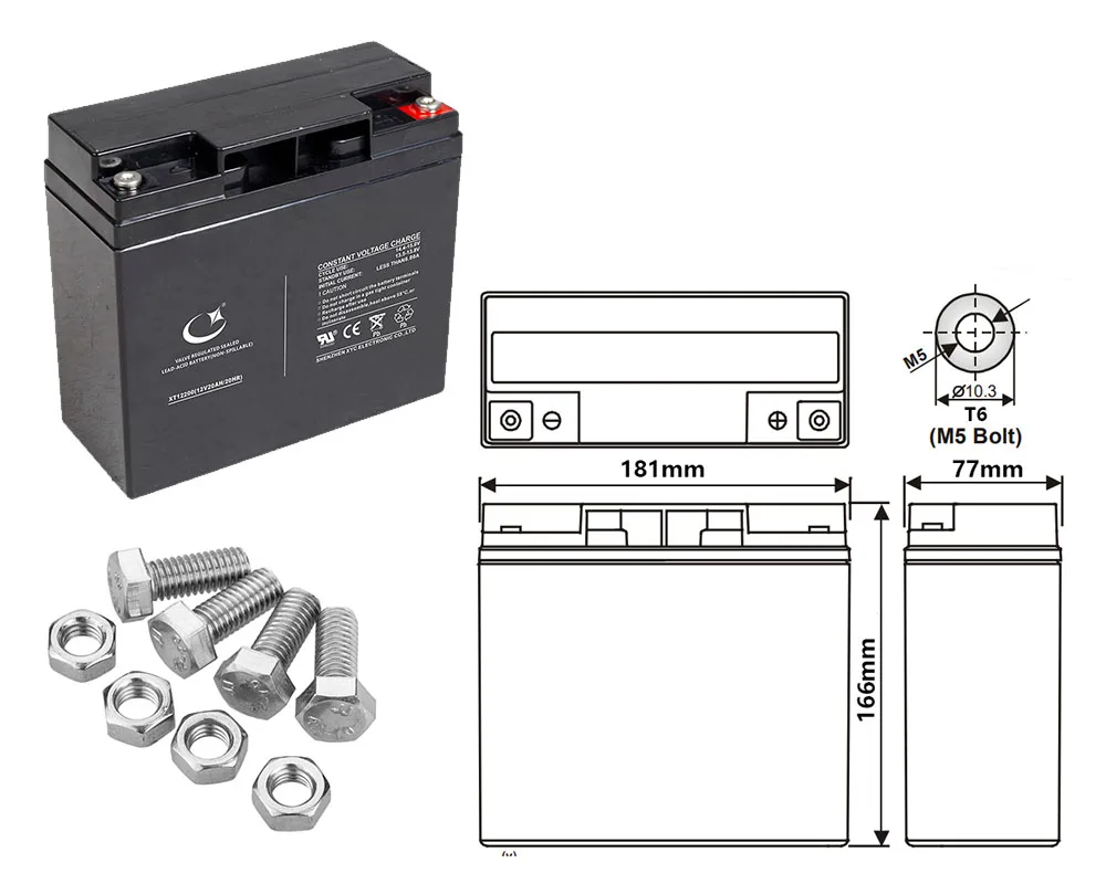 12V 20AH Sealed Rechargeable Lead-Acid Battery Maintenance-free leak proof AGM battery