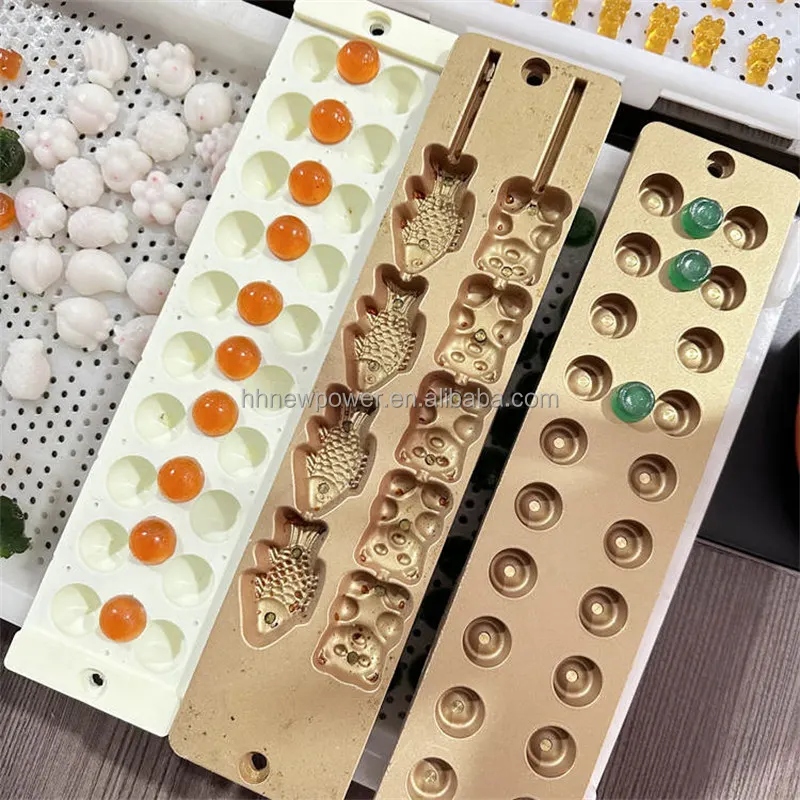 Automatic Vertical gummy and hard candy depositing machine bear candy making machine