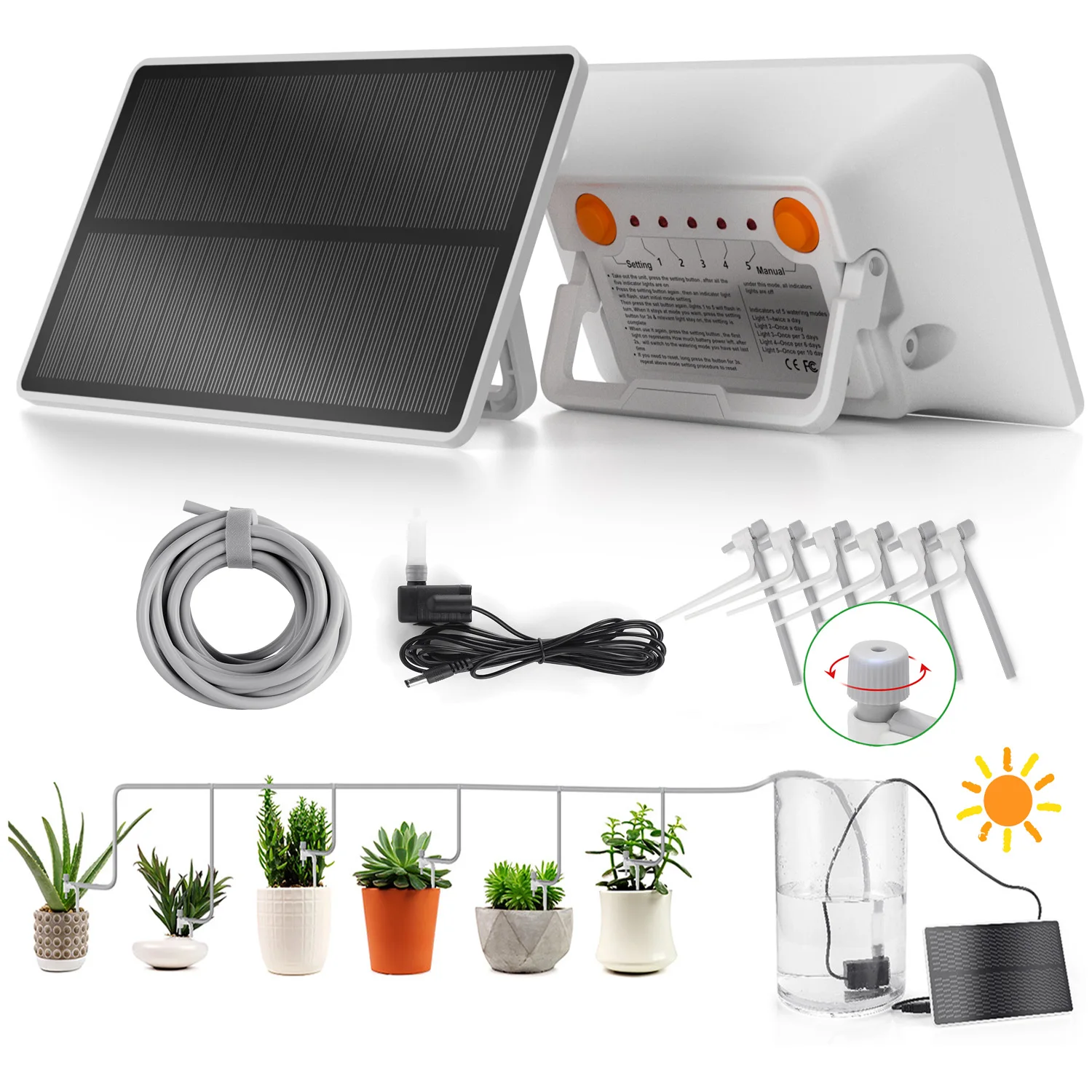Автоматическая система полива jardin de riego automatische bewasserung automatico солнечная