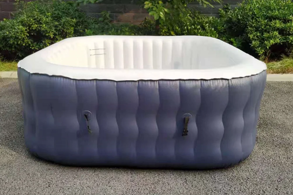 ME20024EU-M 4-6 человек заказное портативное квадратной формы с подогревом насос гидромассажная Ванна ленивый надувной бассейн спа в пузырчатую пленку, струй