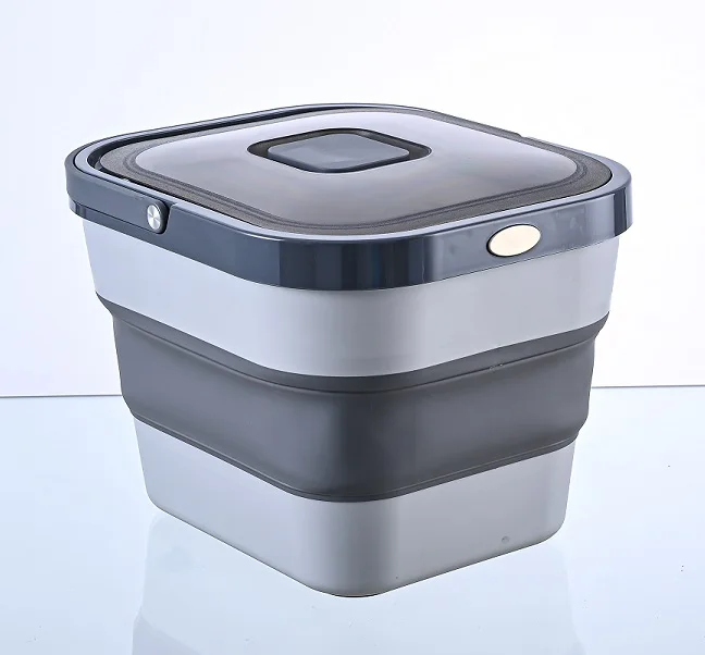 Amazon household 13L Rice Food Storage Bucket Container box Pet food storage bucket foldable Grain bucket