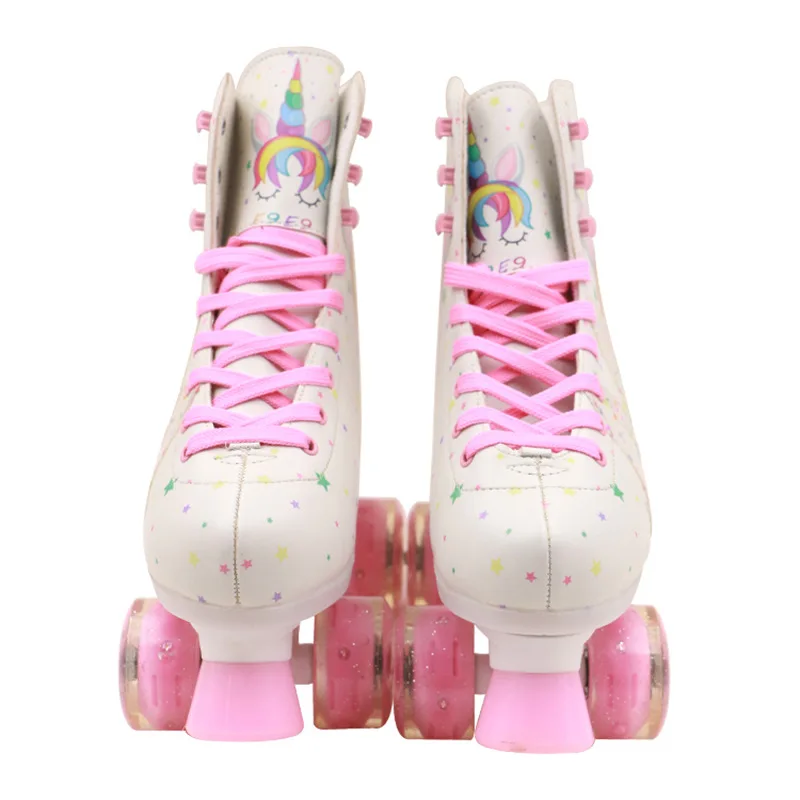 wholesale Manufacturers direct  four wheel double row roller skates creative cartoon roller skates adult men and women