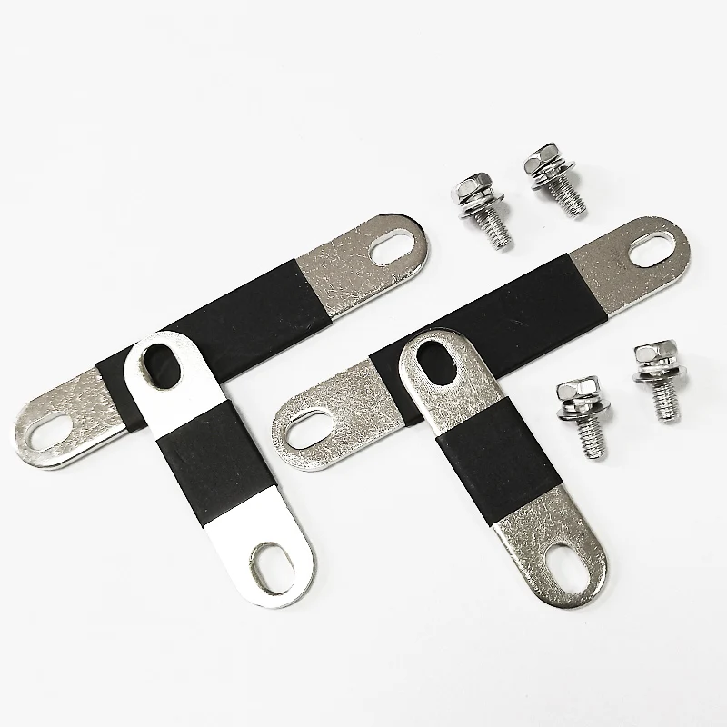 2mm Thickness T2 Copper Busbars Connector Red Nickel Plate Pitch Row 38mm 64mm 80Ah 90Ah 105Ah Lifepo4 3.2V Cell Busbar