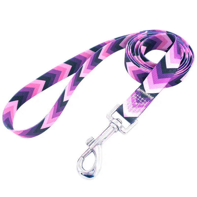 Cute Dog Leash, Sturdy Printed Floral Pattern Girl Pet Leashes for Walking Training Puppy Leash for Small, Medium and Large Dogs