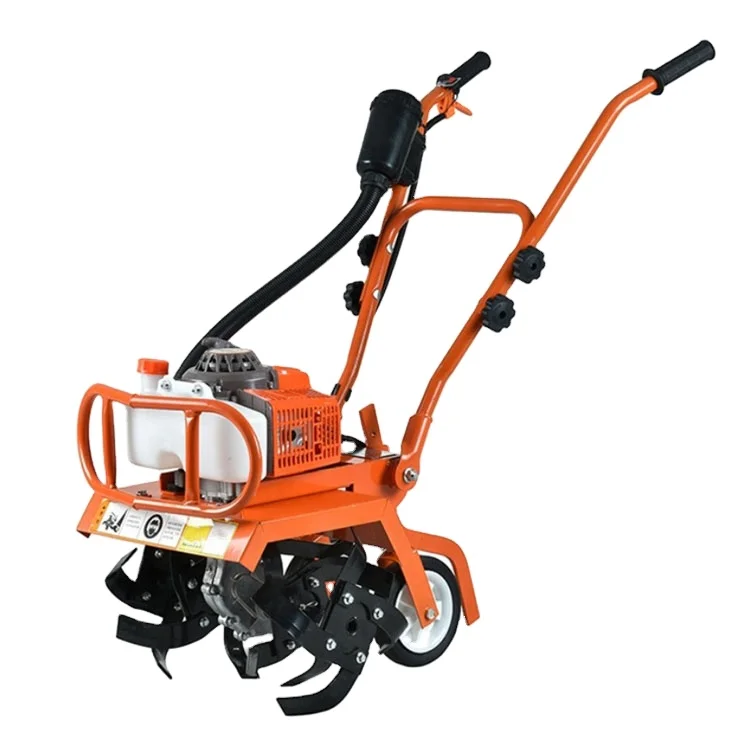  mini tiller 72cc gasoline power rotary cultivator weeder