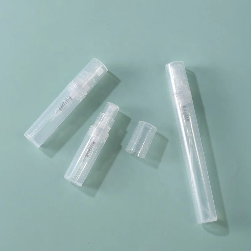 2ml 3ml 5ml Wholesale clear Glass Mist Spray perfume Bottle glass vials thin glass cosmetic spray essential oil bottle