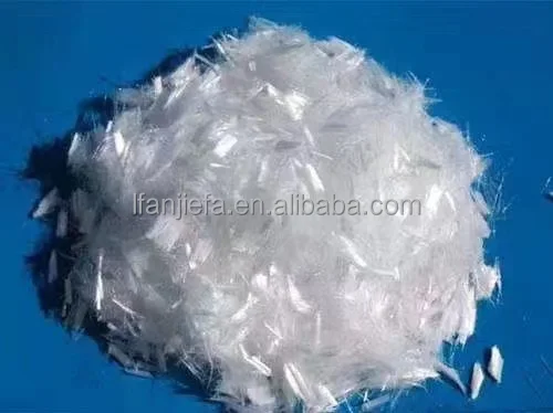 3-12mm Polypropylene mesh Fiber construction fibre for Concrete Reinforcement