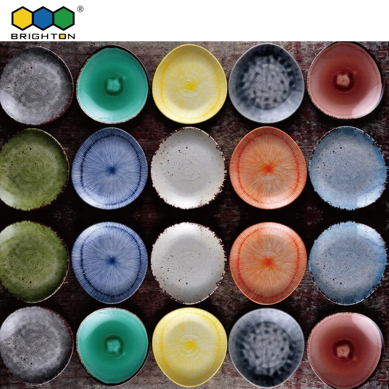 
Egg Rustick Collection Brighton Melamine Dinnerware Plates free sample shell shaped dishes with eggplant pattern 