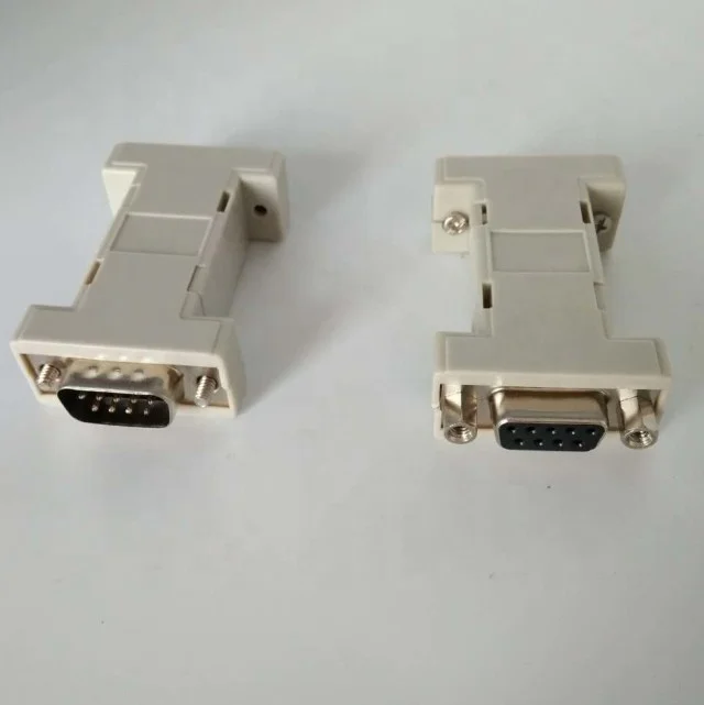  RS232 DB9F с переходником для хижины DB9M никелевым