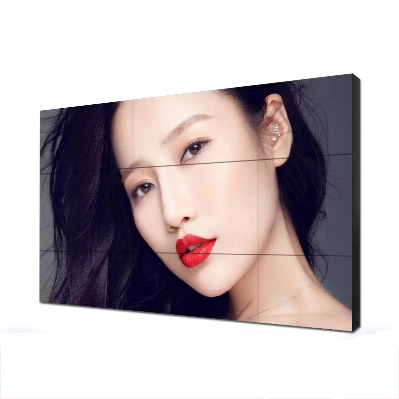 Sexy LCD video TV wall HD display screen Disco LCD video wall 3x3 indoor mall advertising screen