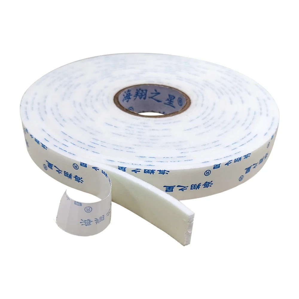 Sponge double-sided tape bias tape high viscosity taper fixed wall foam tape thickened 1MM white two-sided foam adhes