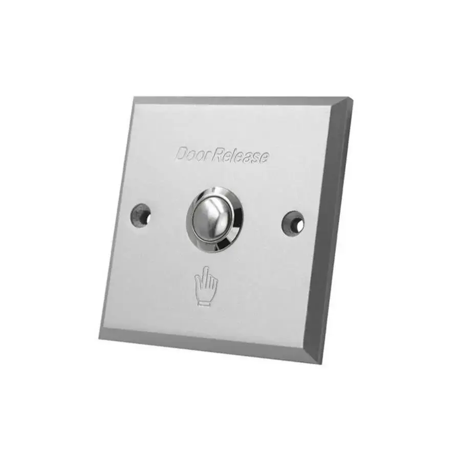 Sebury  86mm*86mm  Aluminum alloy Push Button Switch Exit Button for Access Control System