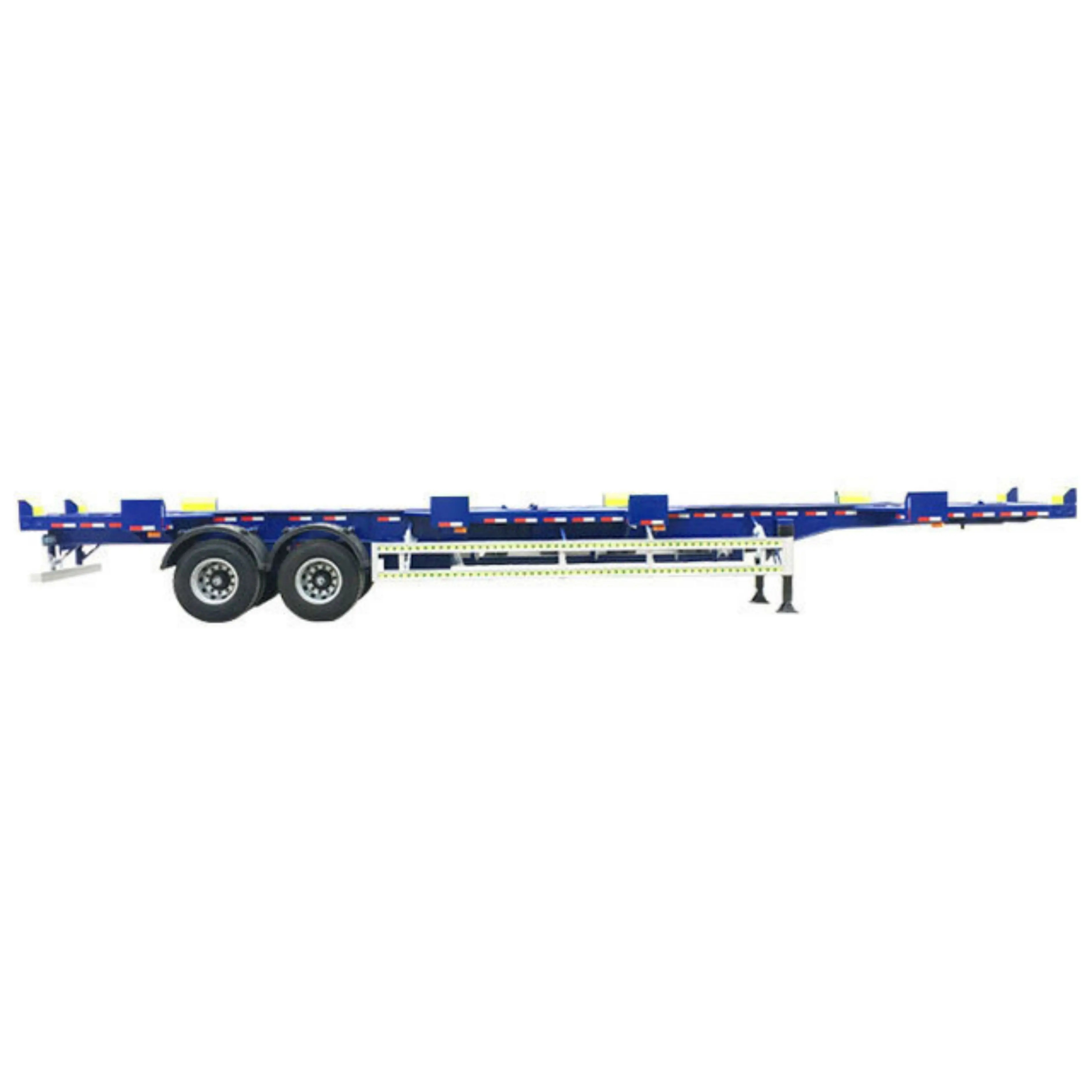 Supplier 2 axle 35T Air SuspensionTerminal Port Bomb Cart Skeleton Container Trailer dock semi Trailer