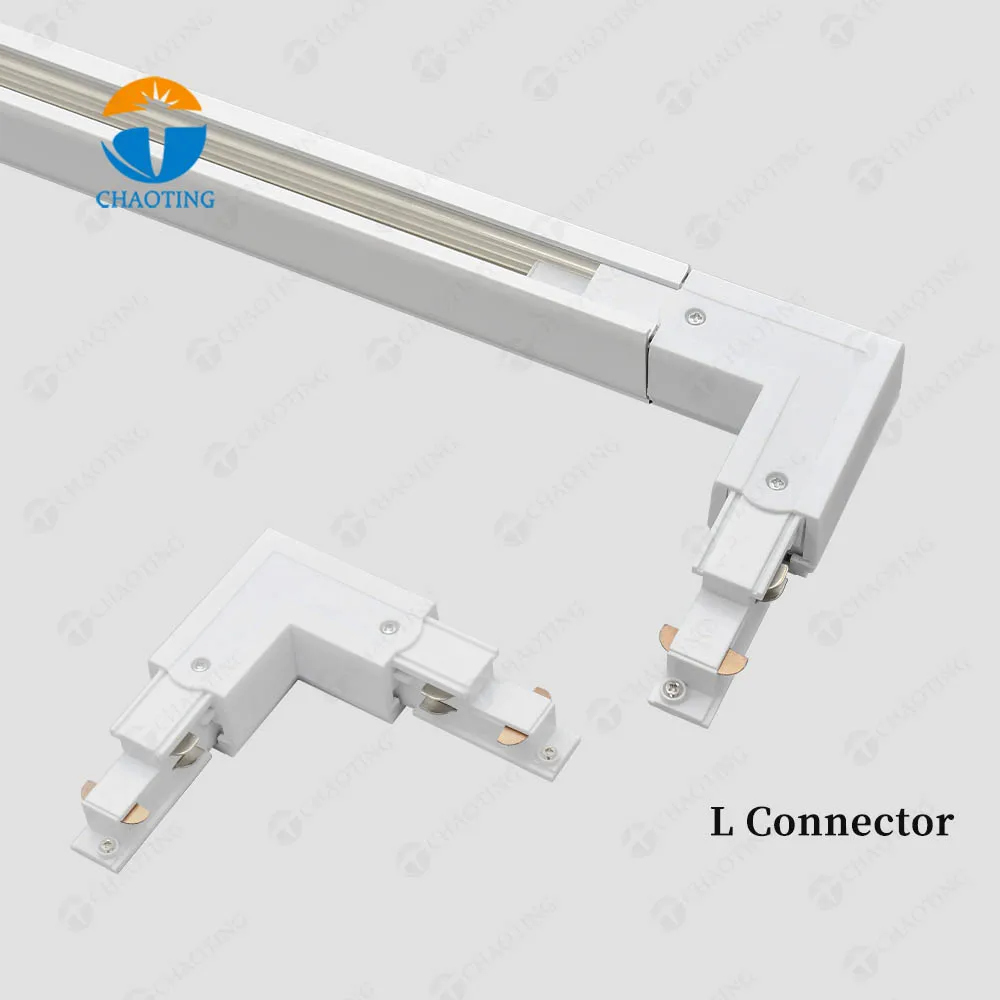 Surface Recessed Ceiling Linear Led Spot Track Lighting Fixture Rail Accessories Connectors Aluminum 6Wire Track and Rail System