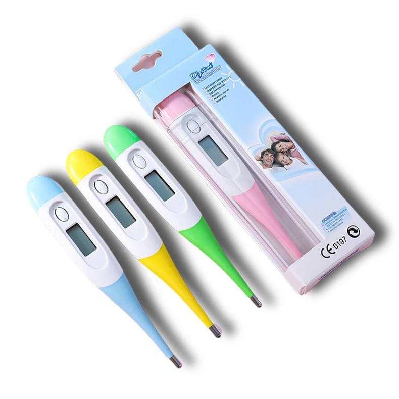 Household Medical Device Celsius and Fahrenheit Degrees Available Baby Adult Oral Mouth Soft Digital Thermometer With CE ISO