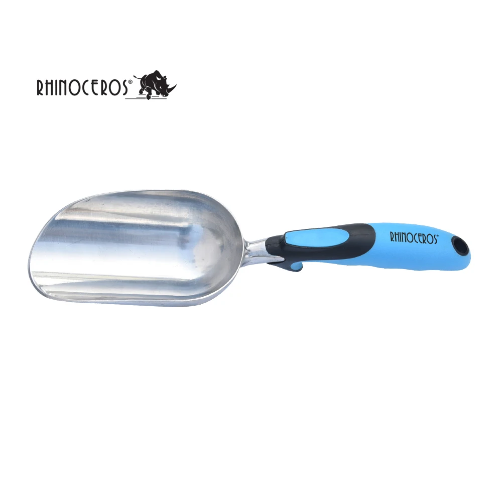 China Manufacturer High Quality Corrosion Protection Ergo TPR soft handle with Aluminum Small Garden Hand tool scoop