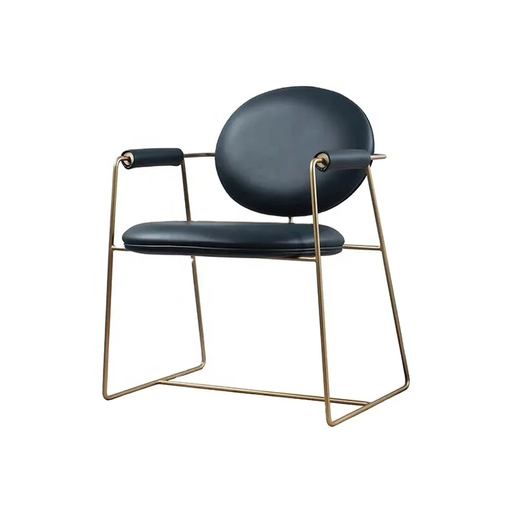 Italy modern simple design luxury elegant restaurant dining room stainless steel metal frame velvet dining chair