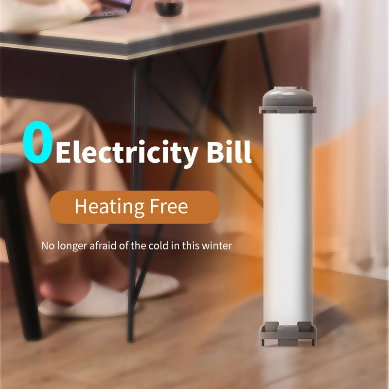 Blue Carbon Solar Powered Electric Ptc Hand Air Warmer Portable Rechargeable Heating Infrared Usb Smart Mini Indoor Room Home