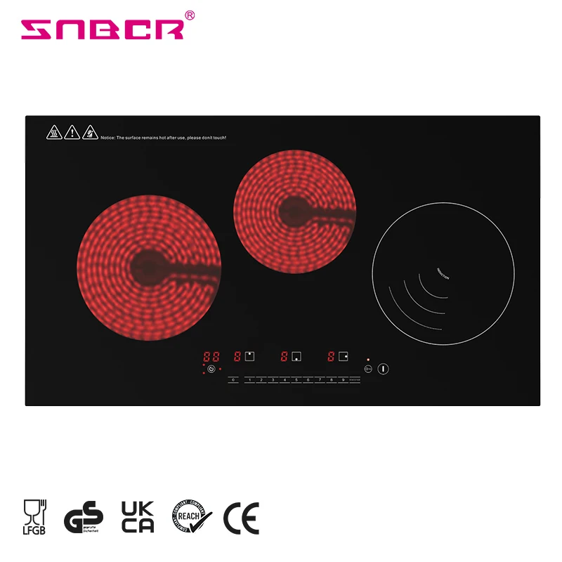 Special Design Touch Screen 5000W 9 Power Level Metal Base Induction Stove Electric Induction Infrared Cooker