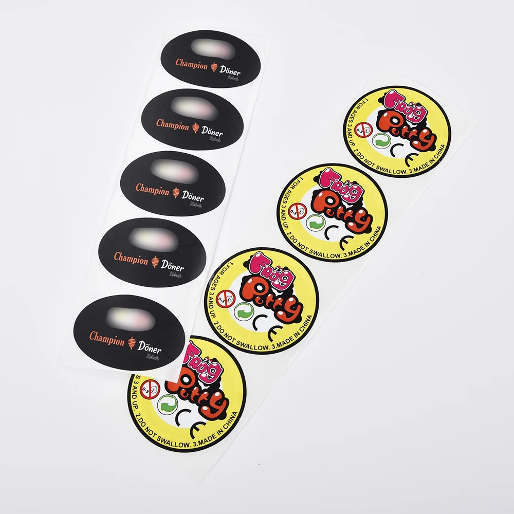Wholesale Printed Packing Tape Label Logo Adhesive Roll Labels Stickers For Enhance Product Appeal