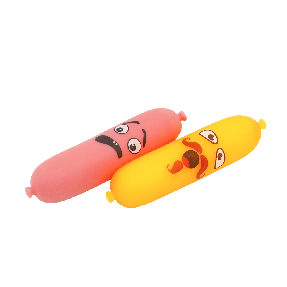 New Sausage  Squeeze Squishy Toy Anti Fidget Stretchy TPR Stress Balls Squeeze Funny Figurine Stress Ball Toys OEM