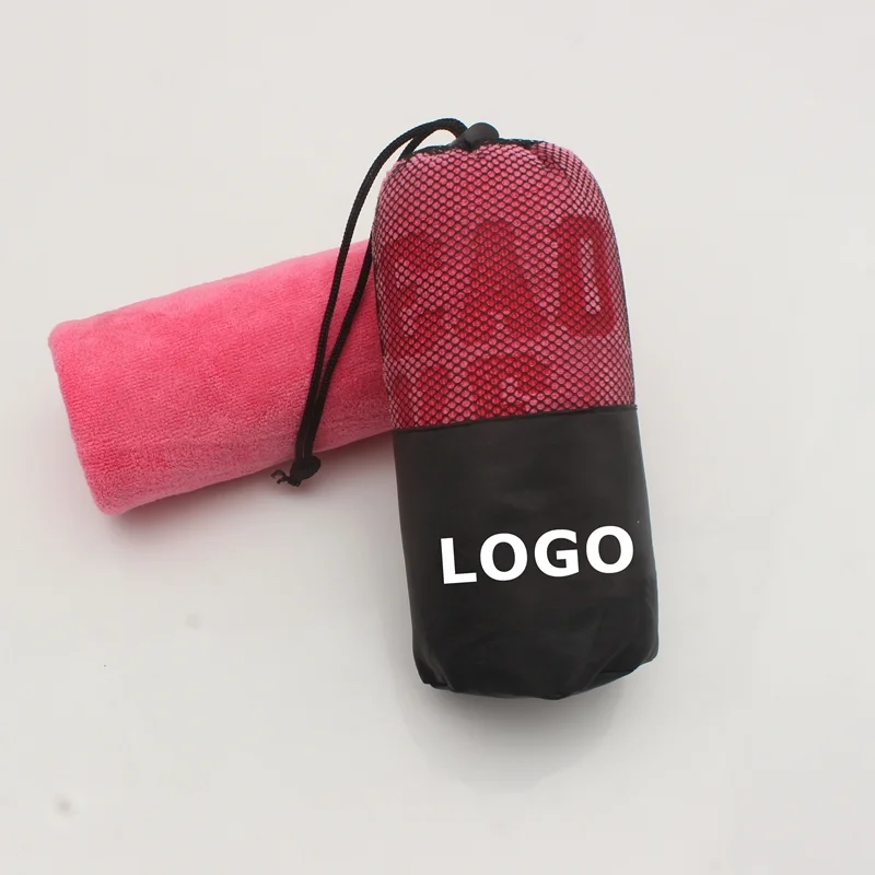 wholesale sweat absorbing printed microfiber sport fitness towel custom gym towel