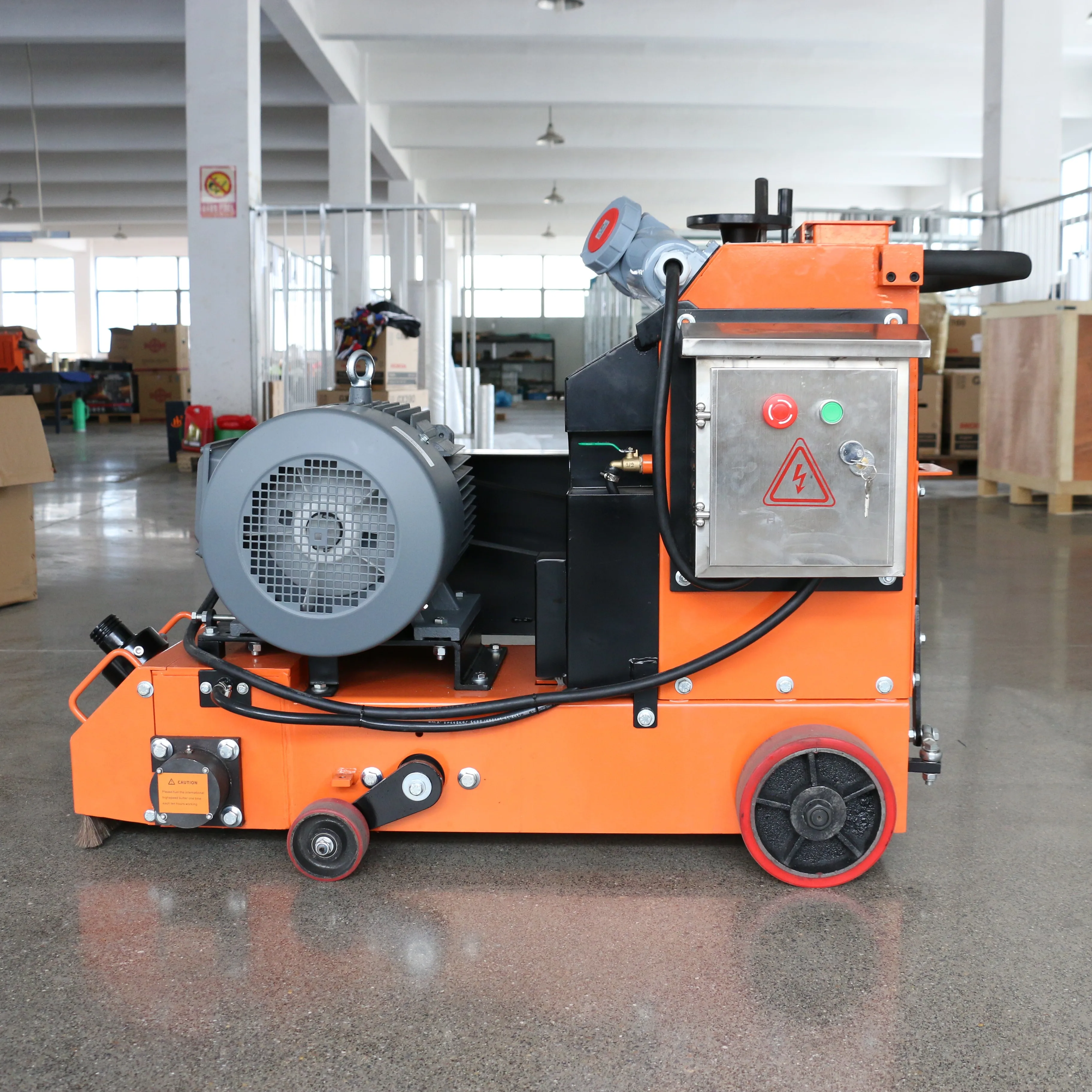 Concrete floor grooving milling manual concrete /asphalt scarifying machine