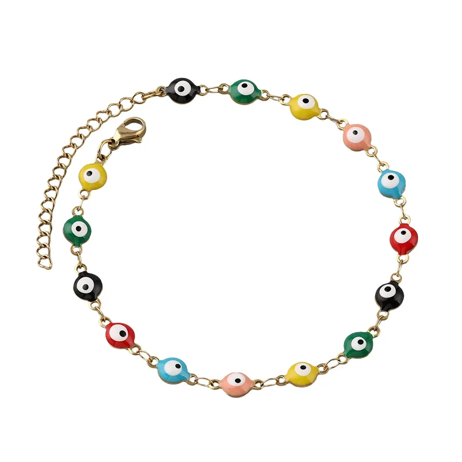 Wholesale Western Vintage Luxury Heart Zircon fine bracelets Charm Cuff Bracelet Thin Chain Stainless Steel Bracelet for Women