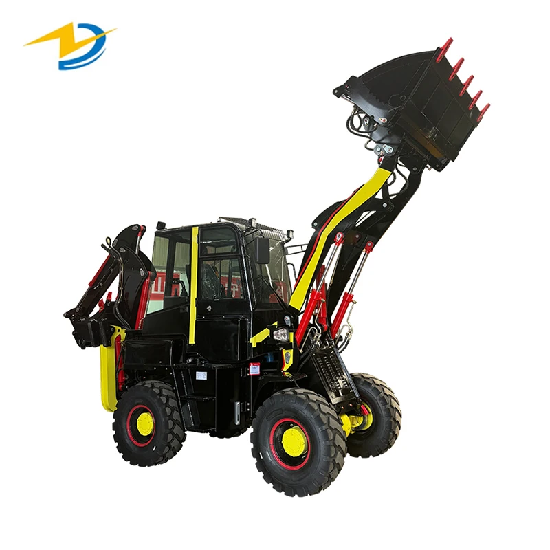 WZ45-16 5.3ton Hydraulic Hammer 4*4 Wheel Drive Mini Tractor Backhoe Loader with Bucket Pump as Core Component 3ton Rated Load
