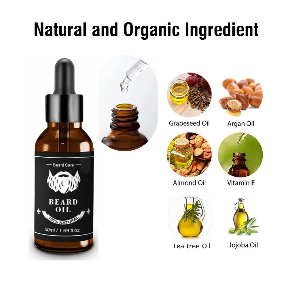 Beard Conditioner Oil Wash Beard Balm Soften Smooth Growing Care Sets Private Label Grooming Beard Growth Kit For Men