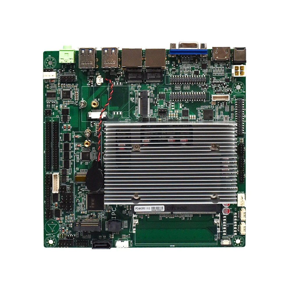 OEM ODM J6412 Mini Itx Mainboard Industrial Server MainBoard Intel DDR4 Lan 10USB Motherboard for Industrial PC mini itx case MB