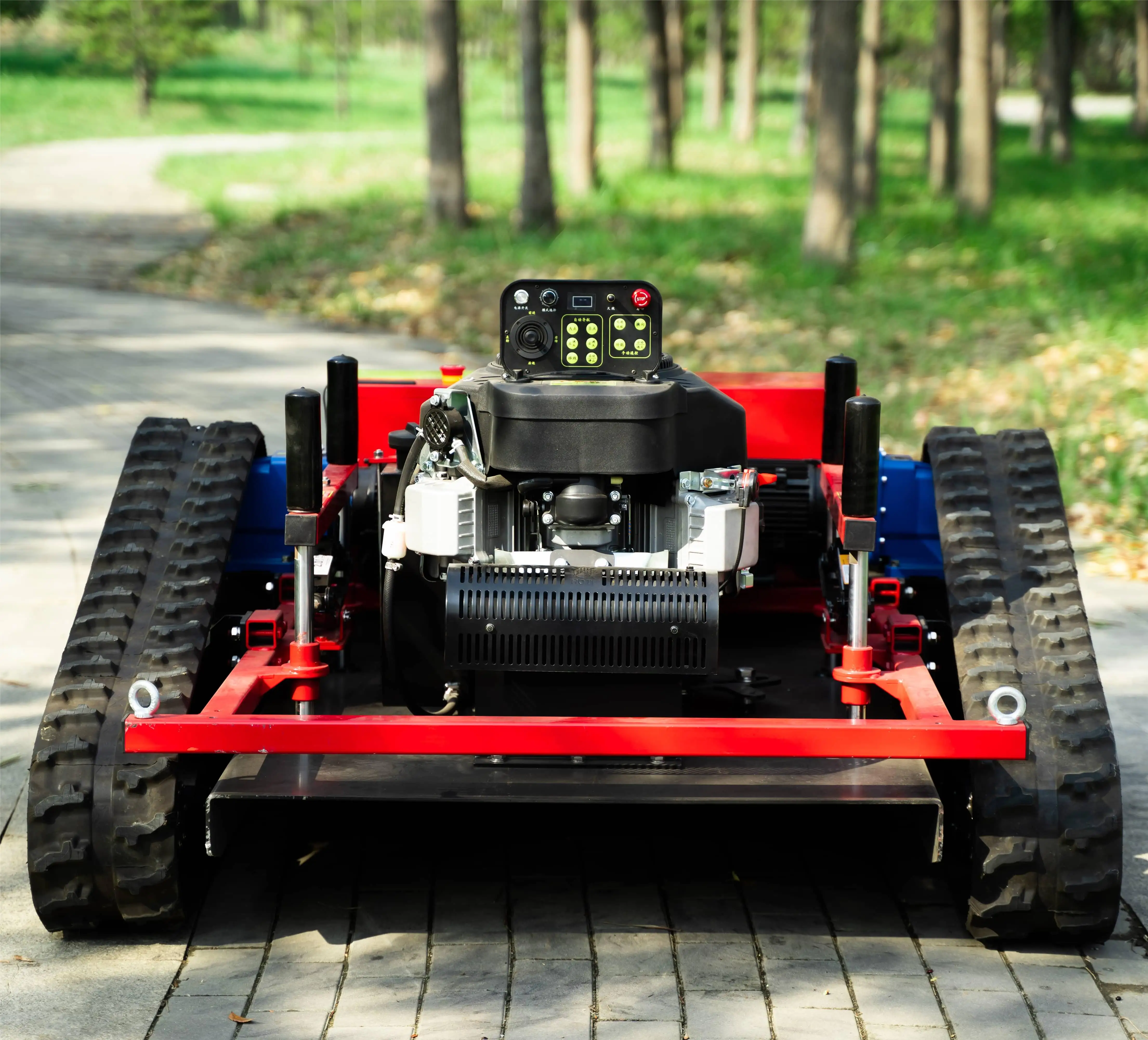 High quality new design 764CC double cylinder high horsepower hill climbing intelligent remote control lawn mower