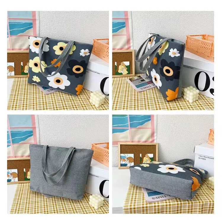 Tote Bags Large Tote Canvas Tote Bag Custom Logo Printed Recycled Reusable Tote Bag