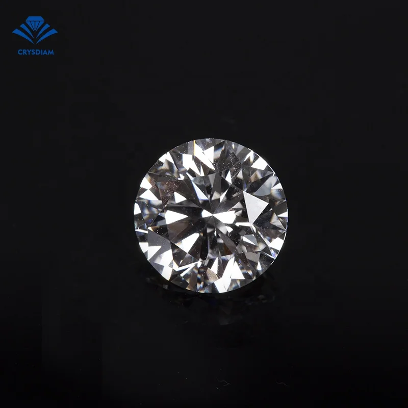 CRYSDIAM Round Brilliant Cut SI1cvd loose diamond white loose  jewel diamond cvd synthetic diamond